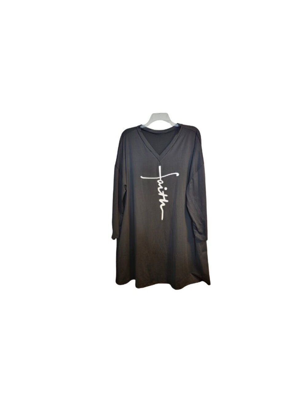 Womens Plus Size Faith Tunic Top   SC0614F
